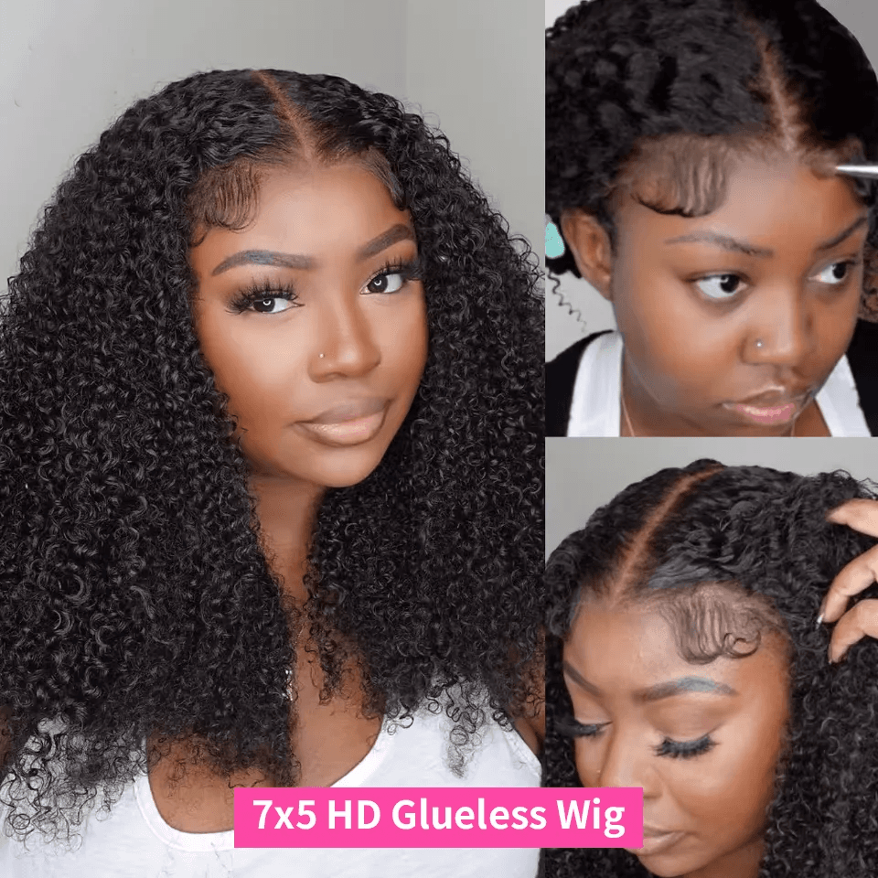 Perruque Full Lace Kinky Curly Glueless
